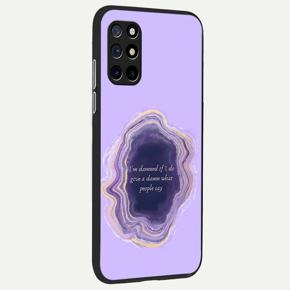  Damned People Quote back cover For OnePlus 8T slim fit glass case with vibrant aesthetic design