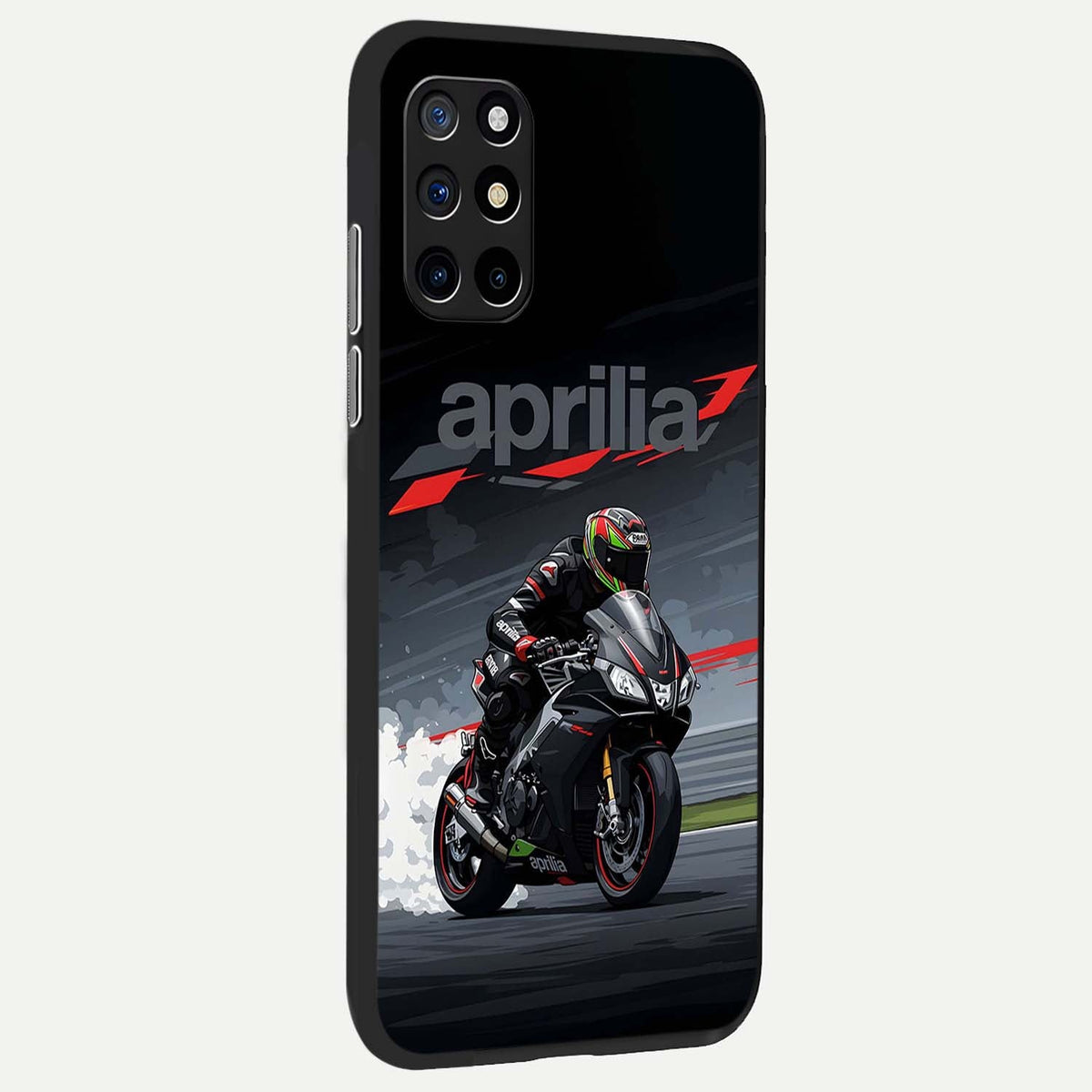  Dark Aprilla back cover For OnePlus 8T slim fit glass case with vibrant aesthetic design