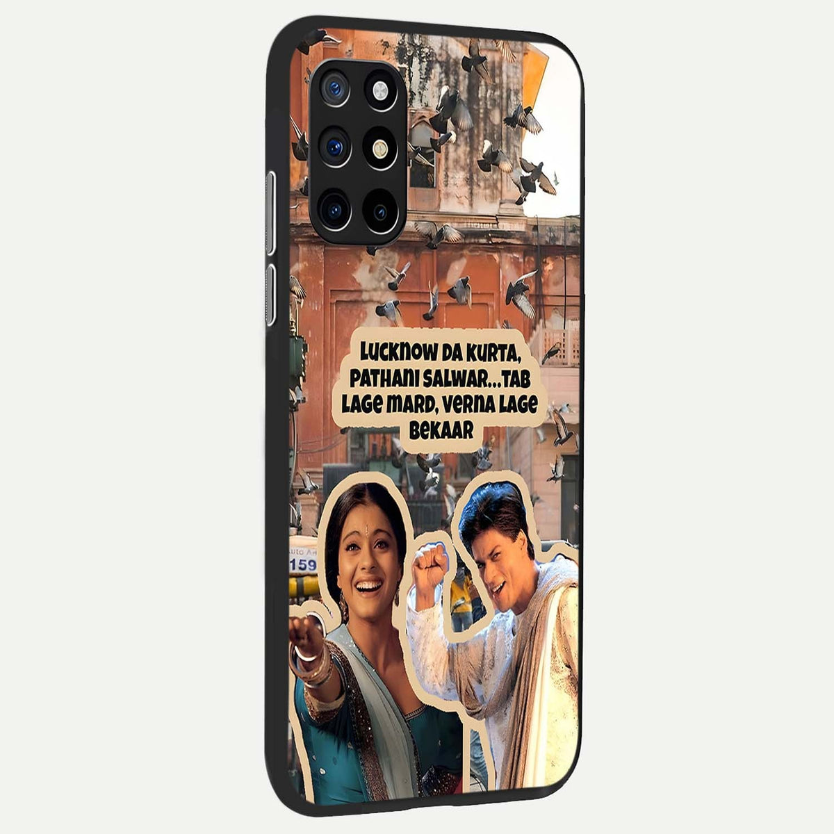  Desi Retro Vibes back cover For OnePlus 8T slim fit glass case with vibrant aesthetic design
