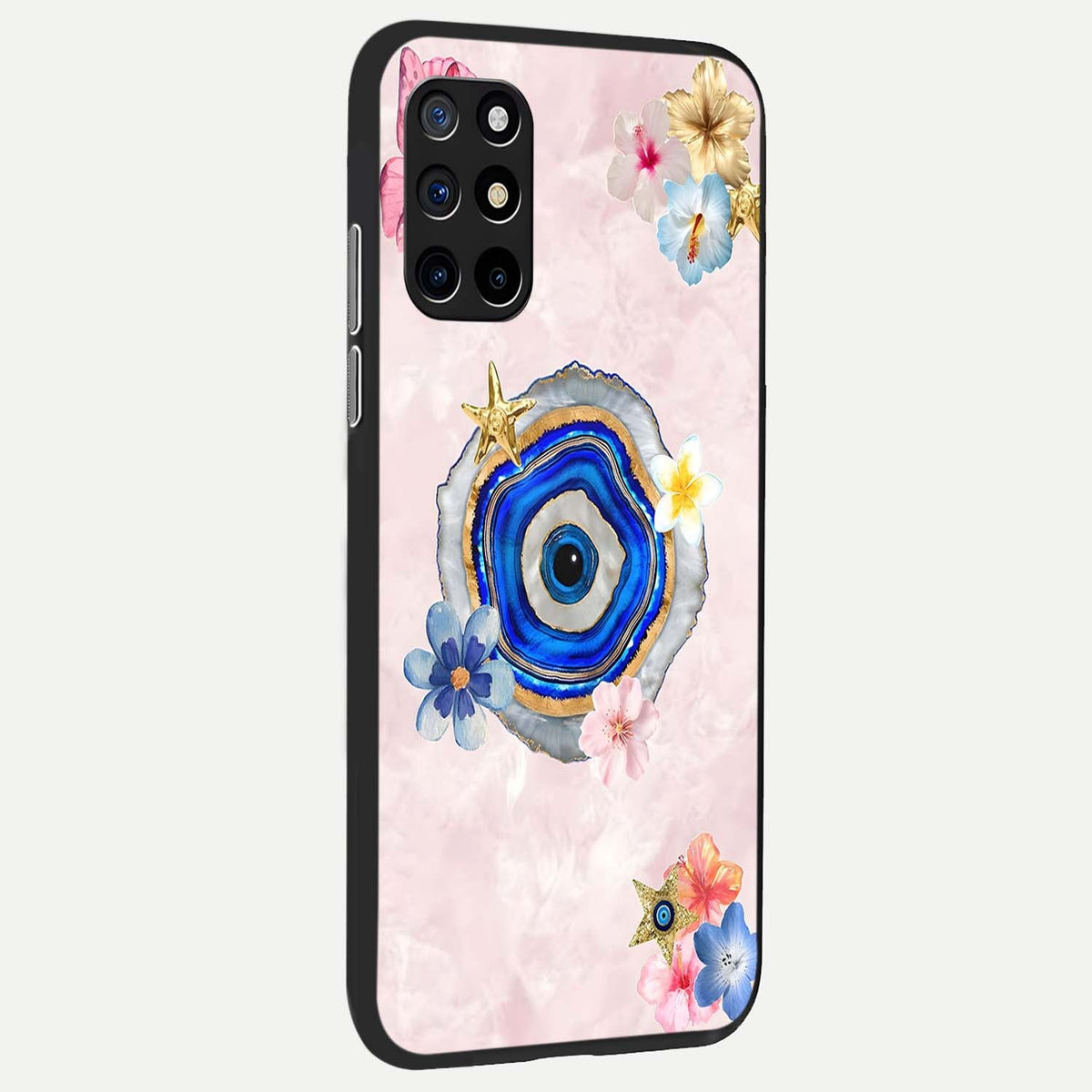  Divine Aura Bloom back cover For OnePlus 8T slim fit glass case with vibrant aesthetic design
