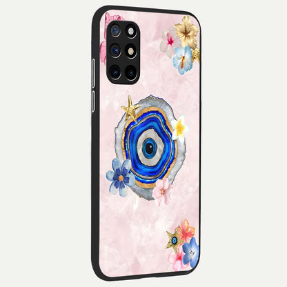  Divine Aura Bloom back cover For OnePlus 8T slim fit glass case with vibrant aesthetic design