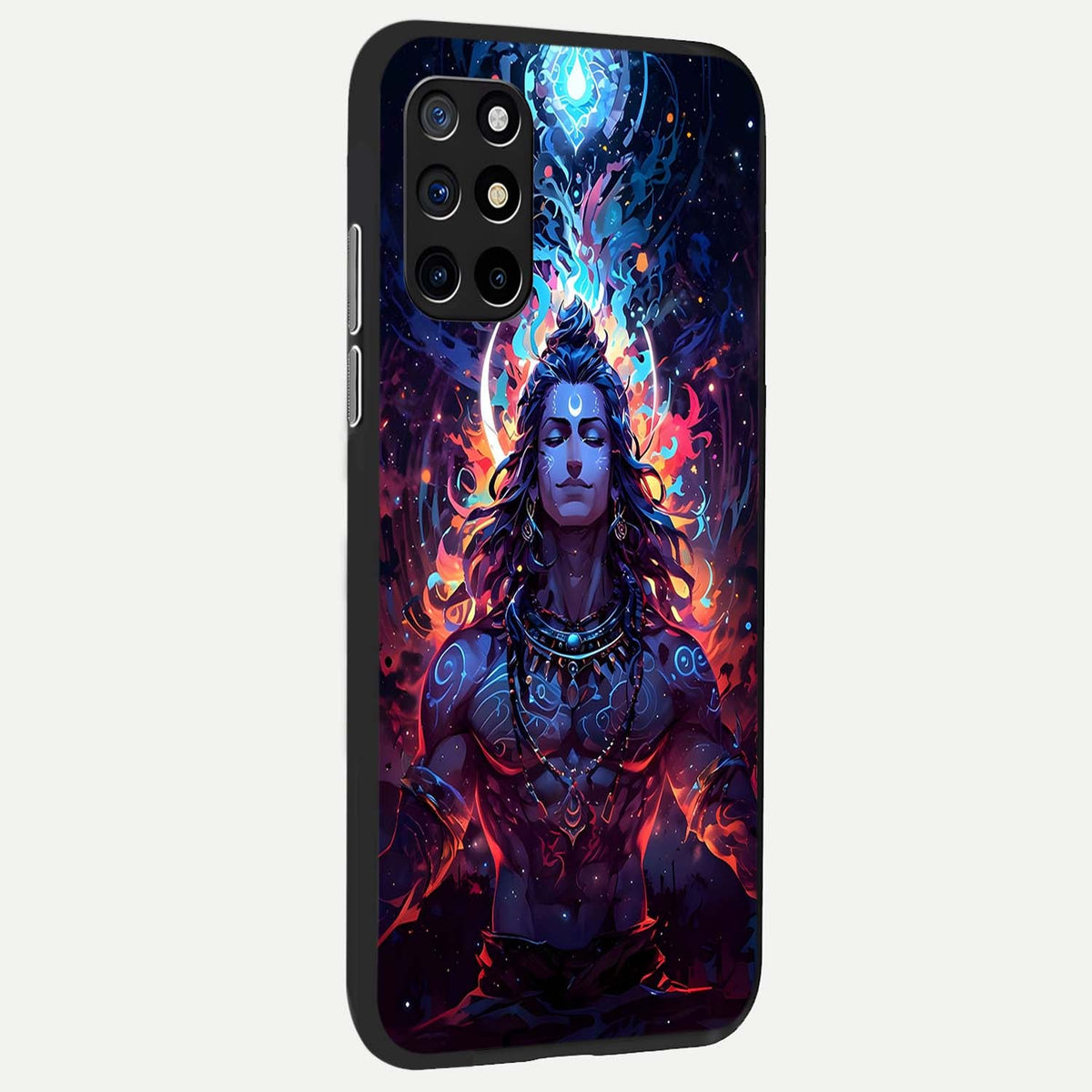  Divine Fire Shiv back cover For OnePlus 8T slim fit glass case with vibrant aesthetic design