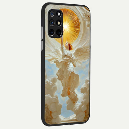  Divine Light Angel back cover For OnePlus 8T slim fit glass case with vibrant aesthetic design