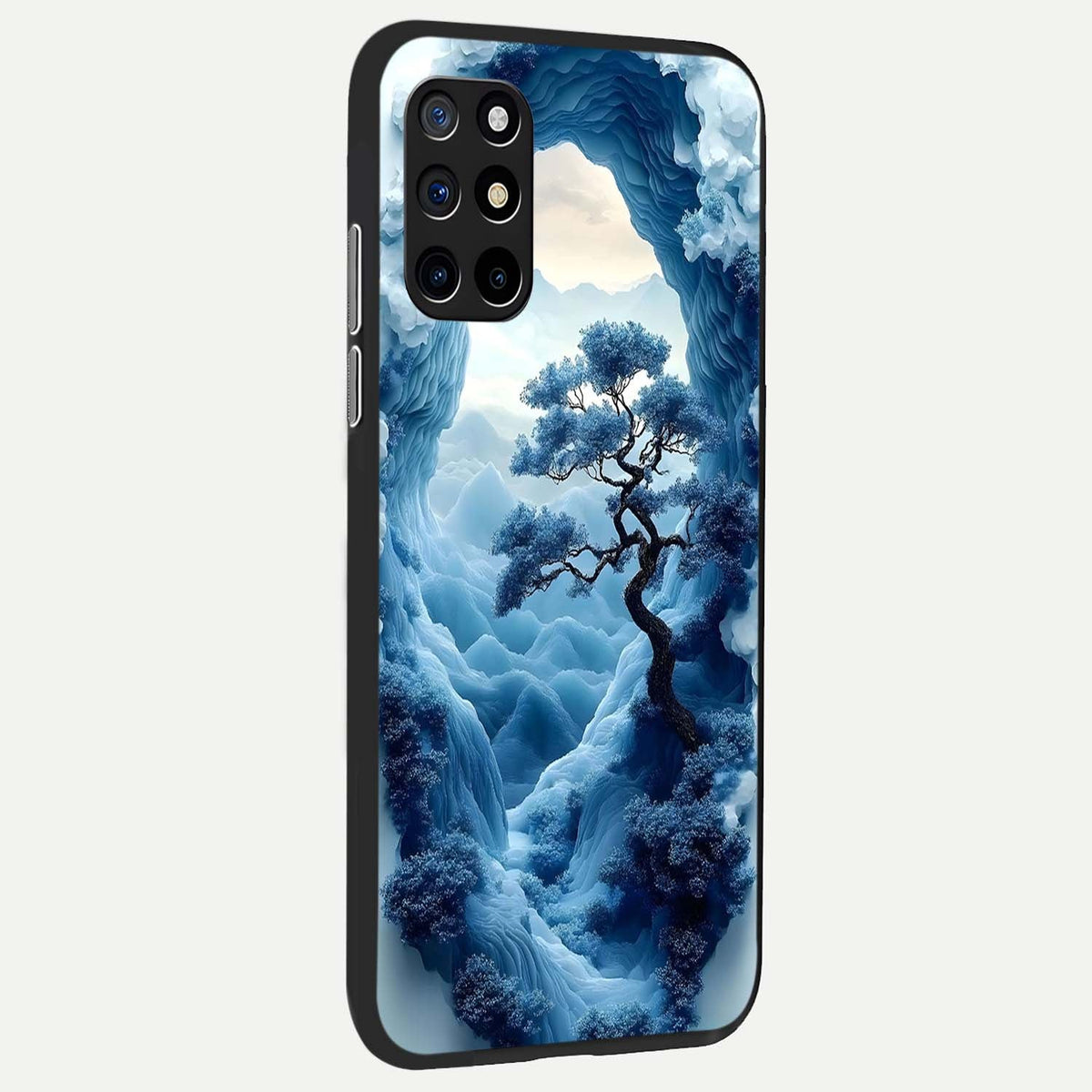  Frozen Serenity Gate back cover For OnePlus 8T slim fit glass case with vibrant aesthetic design