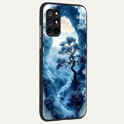  Frozen Serenity Gate back cover For OnePlus 8T slim fit glass case with vibrant aesthetic design