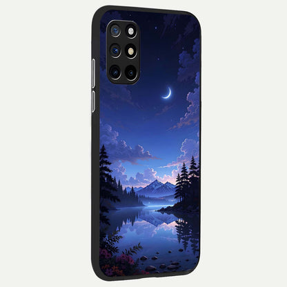  Midnight Lake Peace back cover For OnePlus 8T slim fit glass case with vibrant aesthetic design