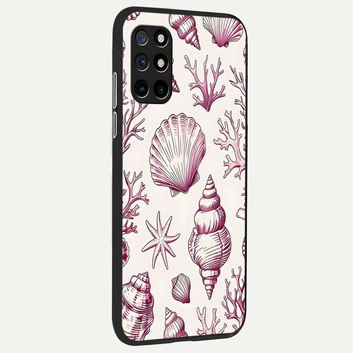  Pink Power Sparks back cover For OnePlus 8T slim fit glass case with vibrant aesthetic design