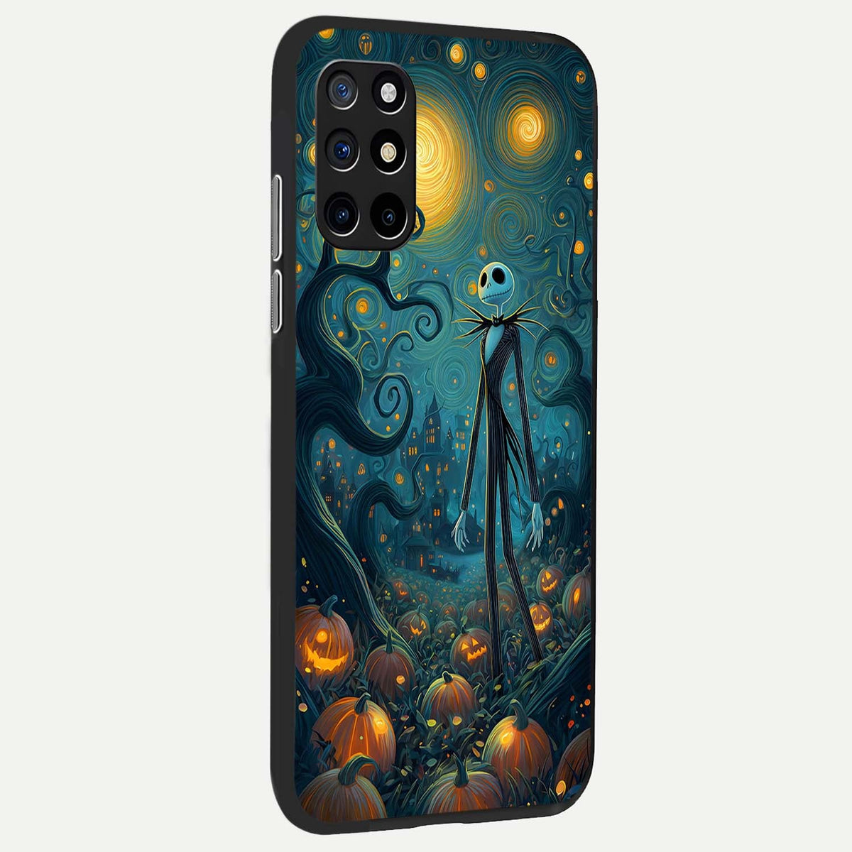  Pumpkin Moonlight Tale back cover For OnePlus 8T slim fit glass case with vibrant aesthetic design