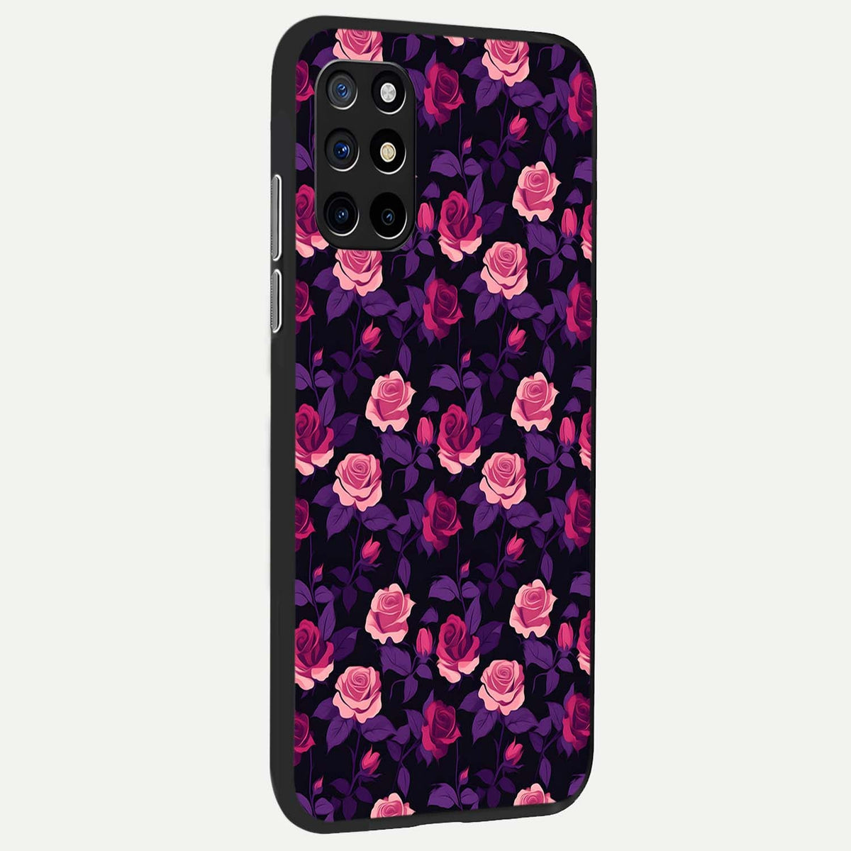 Rose Garden Twilight back cover For OnePlus 8T slim fit glass case with vibrant aesthetic design