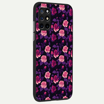  Rose Garden Twilight back cover For OnePlus 8T slim fit glass case with vibrant aesthetic design