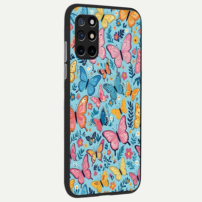  Spring Wing Garden back cover For OnePlus 8T slim fit glass case with vibrant aesthetic design