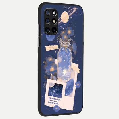  Starlit Cosmic Jar back cover For OnePlus 8T slim fit glass case with vibrant aesthetic design