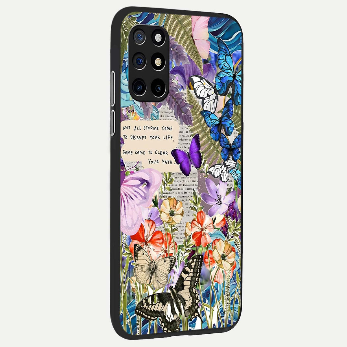  Storm Path Bloom back cover For OnePlus 8T slim fit glass case with vibrant aesthetic design