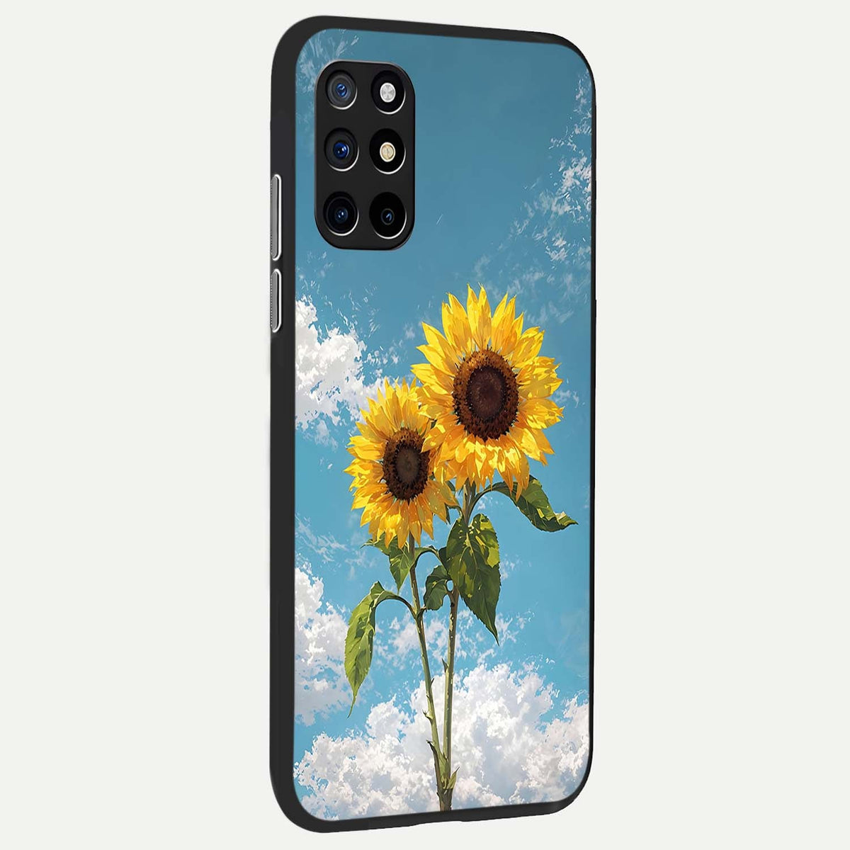  Sunlit Daisy Glow back cover For OnePlus 8T slim fit glass case with vibrant aesthetic design