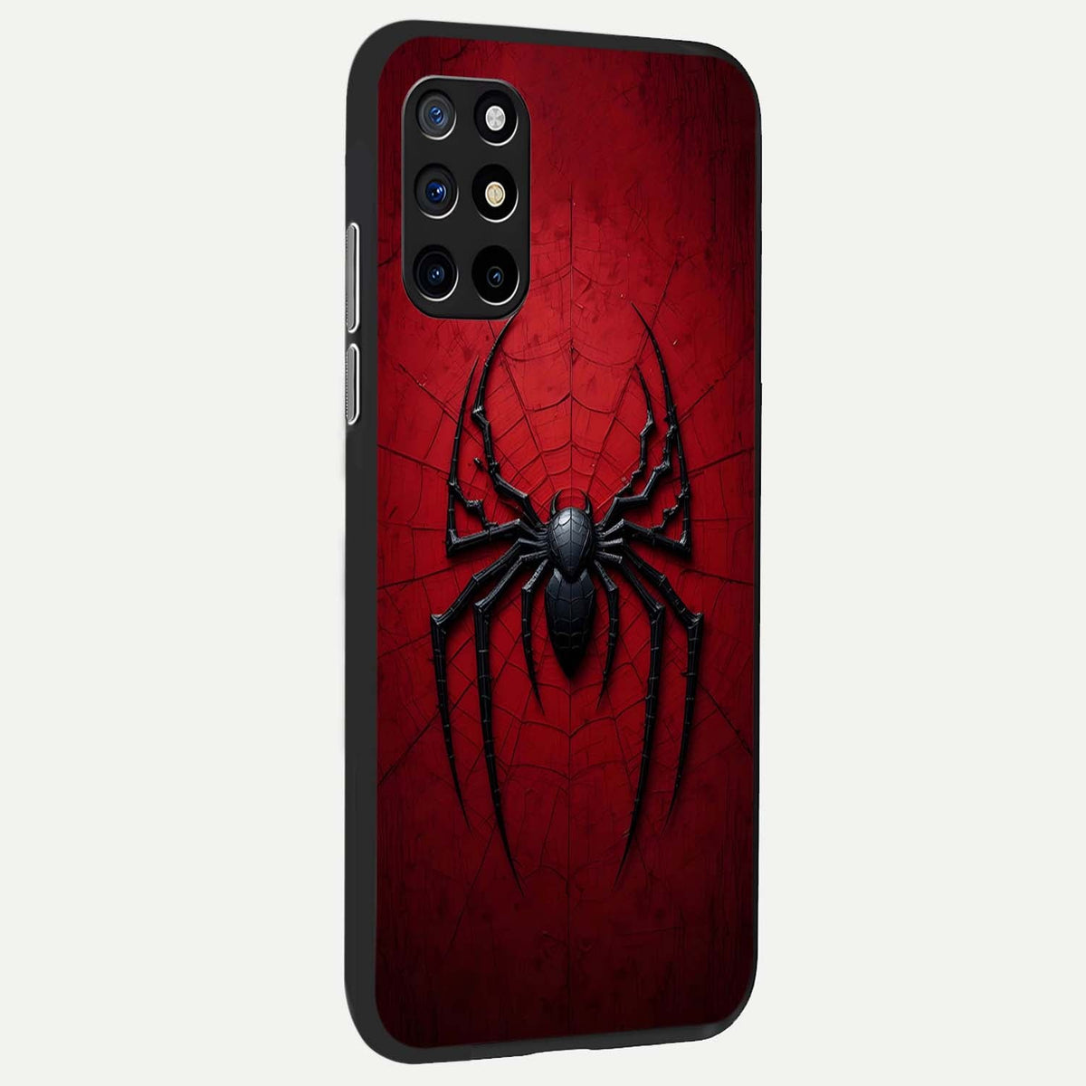  Superhero Web Emblem back cover For OnePlus 8T slim fit glass case with vibrant aesthetic design