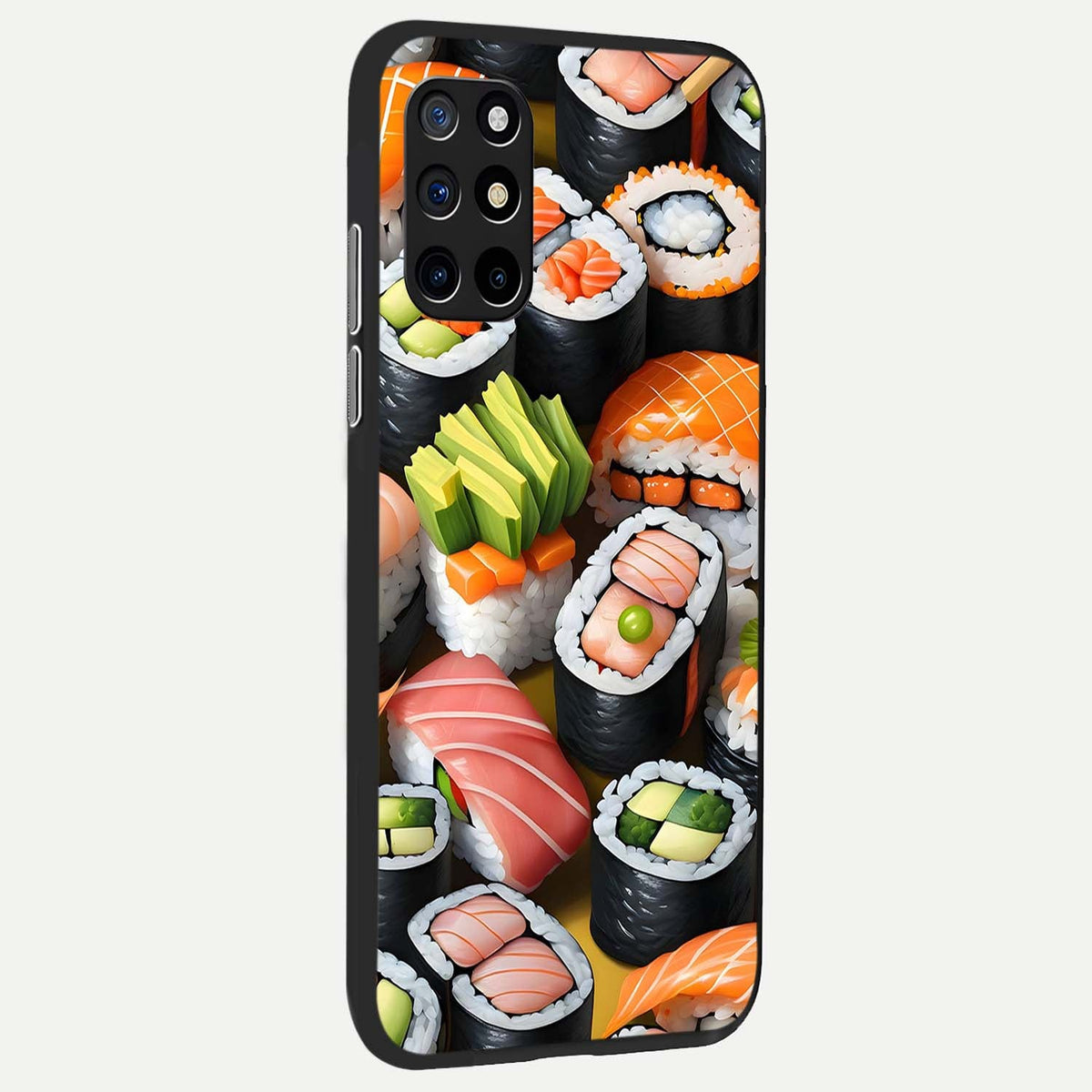  Sushi Food Pattern back cover For OnePlus 8T slim fit glass case with vibrant aesthetic design