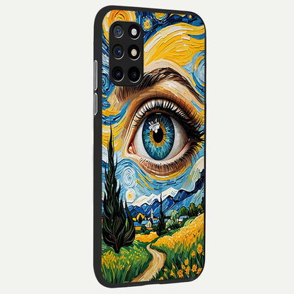  Van Gogh Eye back cover For OnePlus 8T slim fit glass case with vibrant aesthetic design