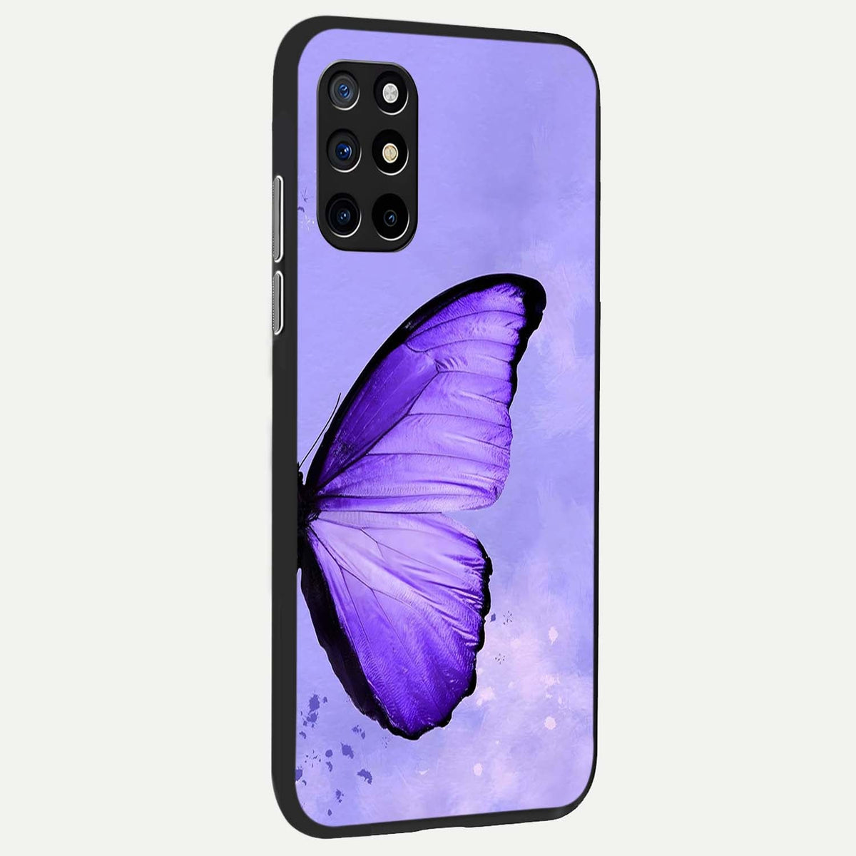  Violet Dream Wing back cover For OnePlus 8T slim fit glass case with vibrant aesthetic design