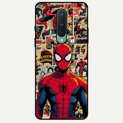  Aesthetic Spider Glass Case For OnePlus 8 back cover – full design glossy printed glass finish