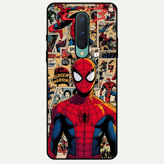  Aesthetic Spider Glass Case For OnePlus 8 back cover – full design glossy printed glass finish
