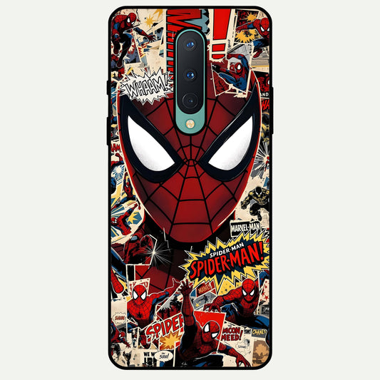  Aesthetic Wonder Spider Glass Case For OnePlus 8 back cover – full design glossy printed glass finish