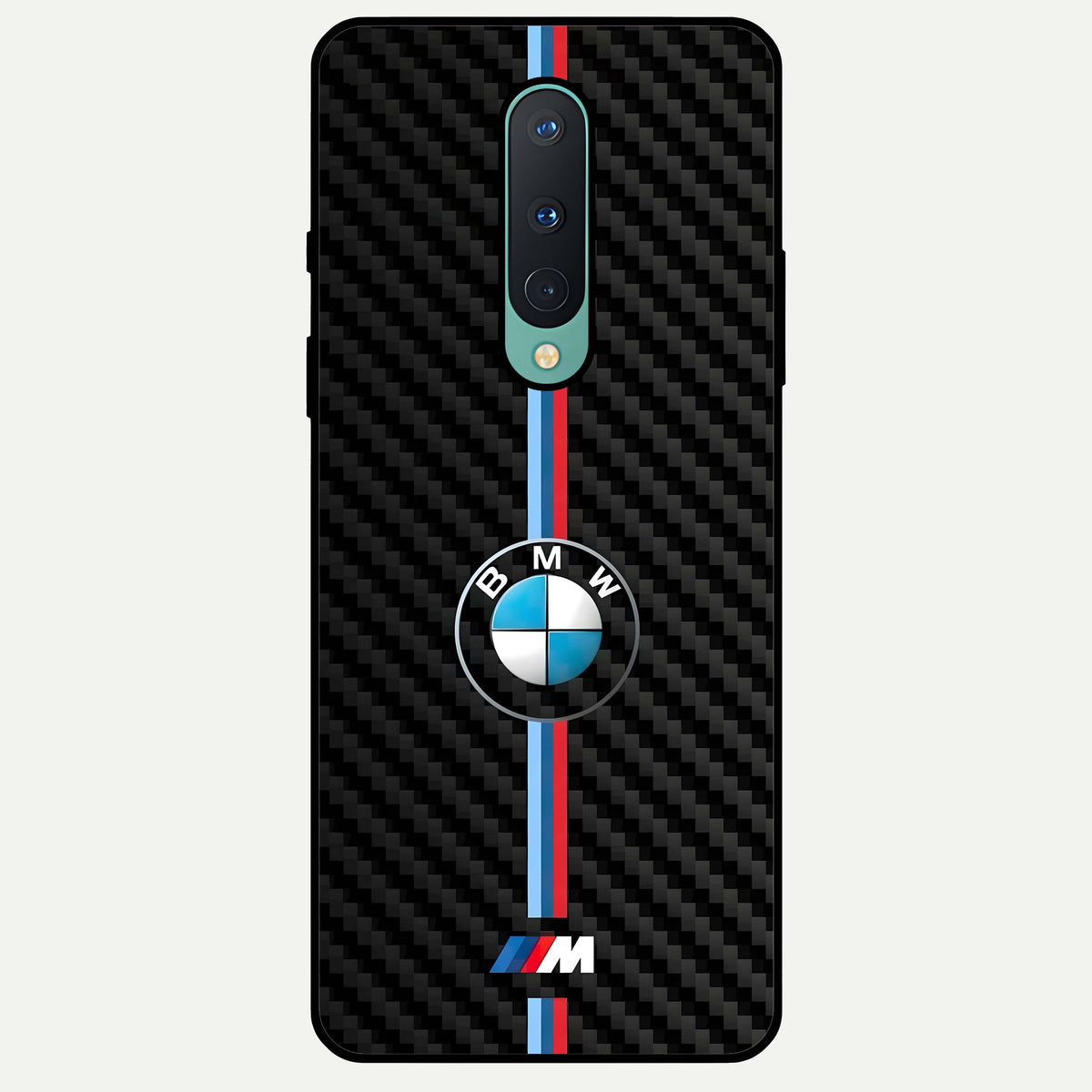  BMW Pattern Glass Case For OnePlus 8 back cover – full design glossy printed glass finish