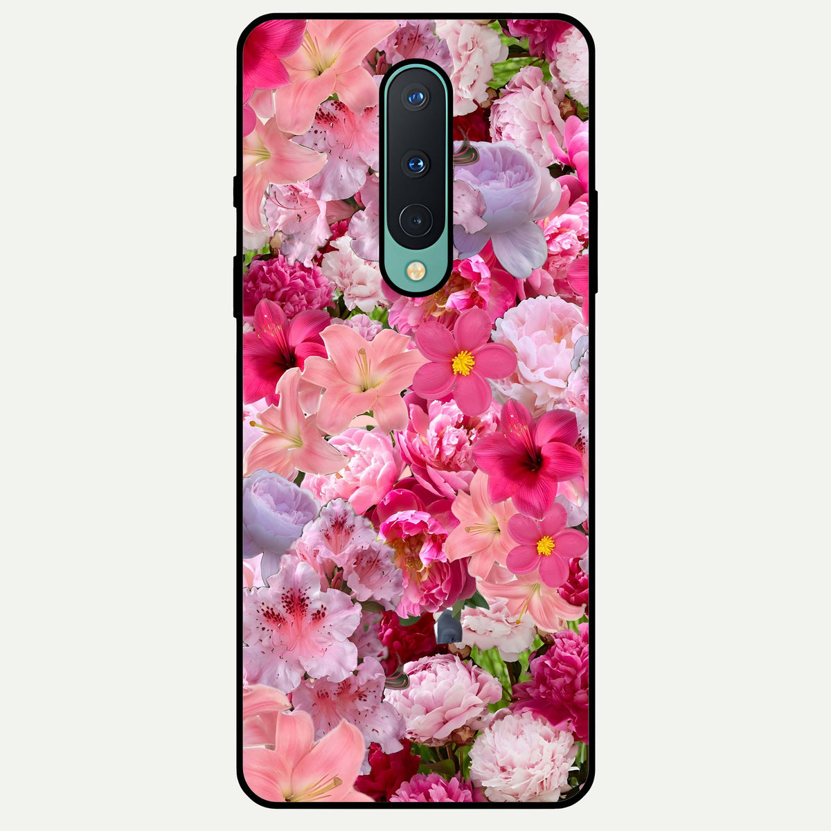  Bloom Crush Fantasy Glass Case For OnePlus 8 back cover – full design glossy printed glass finish