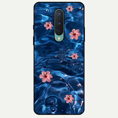  Bloom Thread Art Glass Case For OnePlus 8 back cover – full design glossy printed glass finish