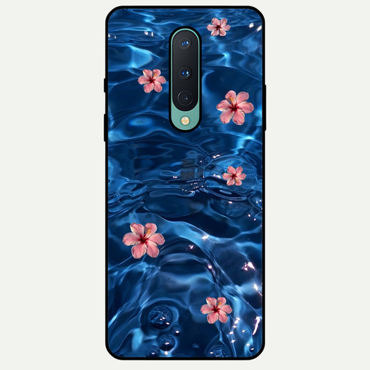  Bloom Thread Art Glass Case For OnePlus 8 back cover – full design glossy printed glass finish