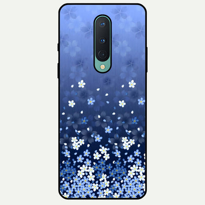  Blue Starry Glass Case For OnePlus 8 back cover – full design glossy printed glass finish