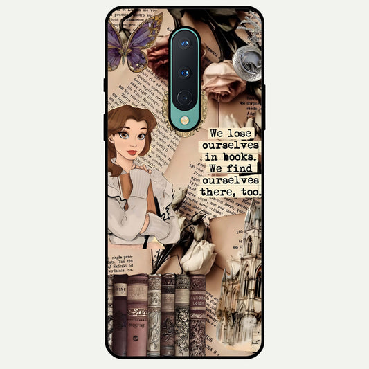  Bookish Dream World Glass Case For OnePlus 8 back cover – full design glossy printed glass finish