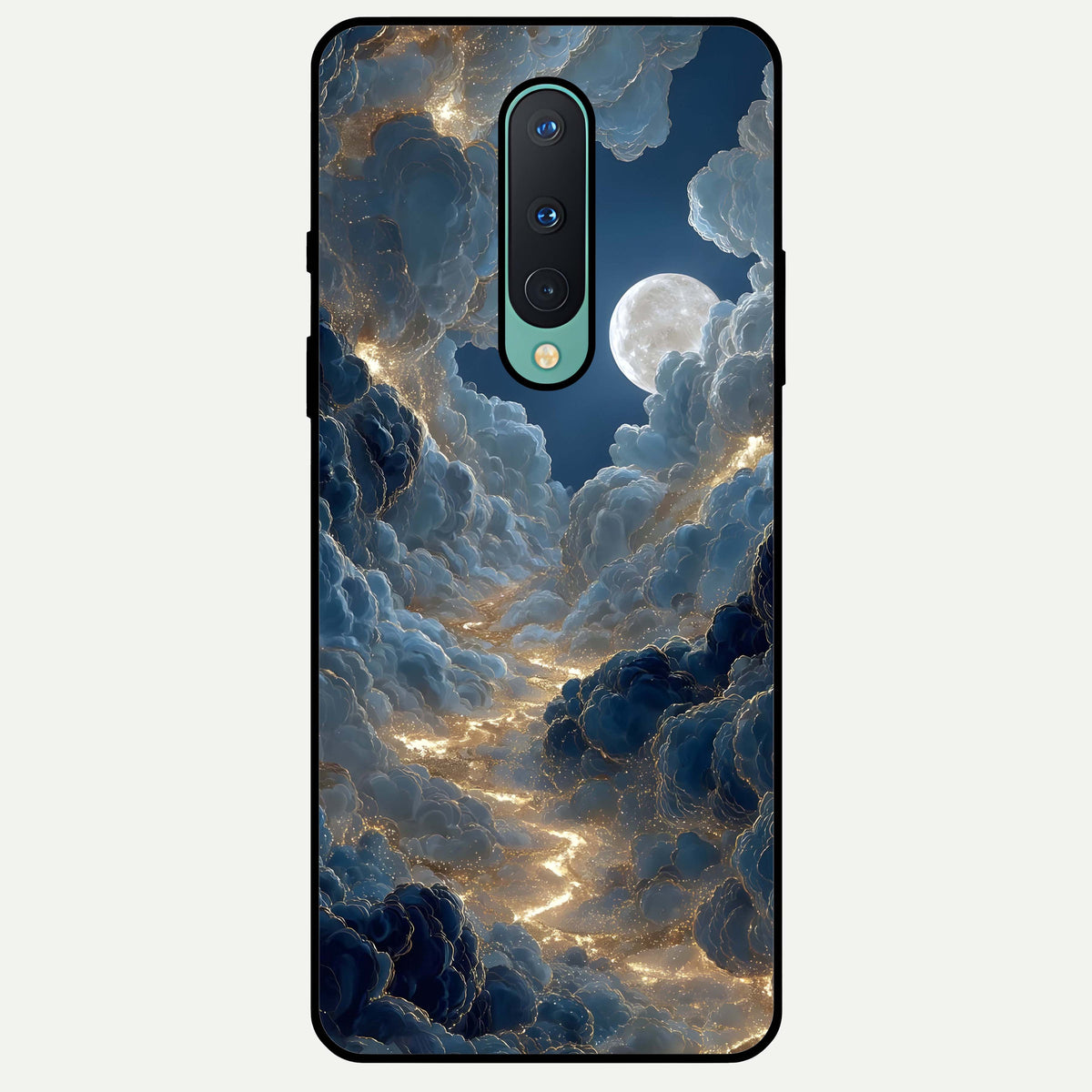  Celestial Cloud Road Glass Case For OnePlus 8 back cover – full design glossy printed glass finish
