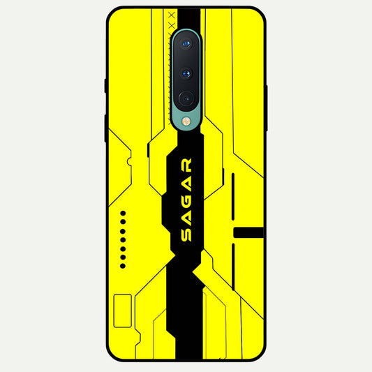  Circuit CYBERPUNK Custom Name Glass Case For OnePlus 8 back cover – full design glossy printed glass finish