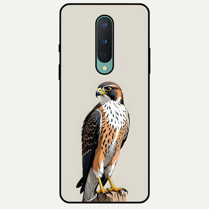  Clever Eagle Glass Case For OnePlus 8 back cover – full design glossy printed glass finish
