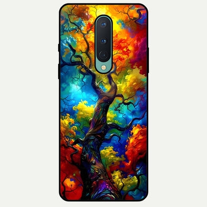  Colorful Soda Bottles Glass Case For OnePlus 8 back cover – full design glossy printed glass finish