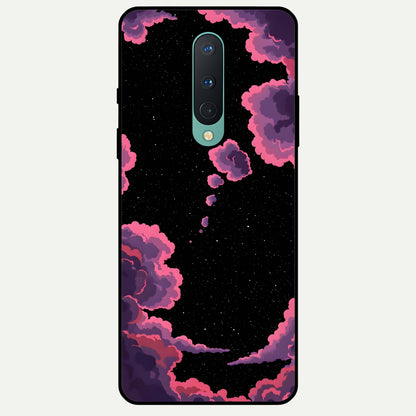  Cosmic Cloud Journey Glass Case For OnePlus 8 back cover – full design glossy printed glass finish