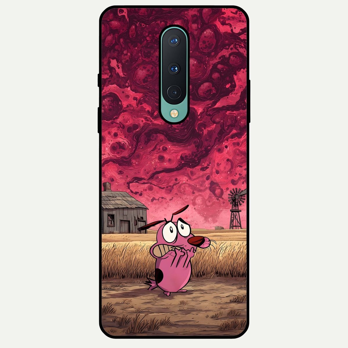  Courage Under Sky Glass Case For OnePlus 8 back cover – full design glossy printed glass finish