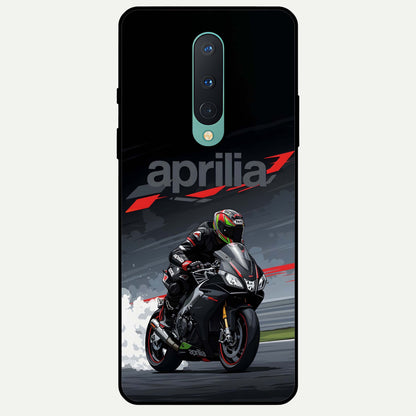  Dark Aprilla Glass Case For OnePlus 8 back cover – full design glossy printed glass finish