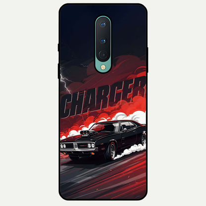  Dark Charger Fury Glass Case For OnePlus 8 back cover – full design glossy printed glass finish