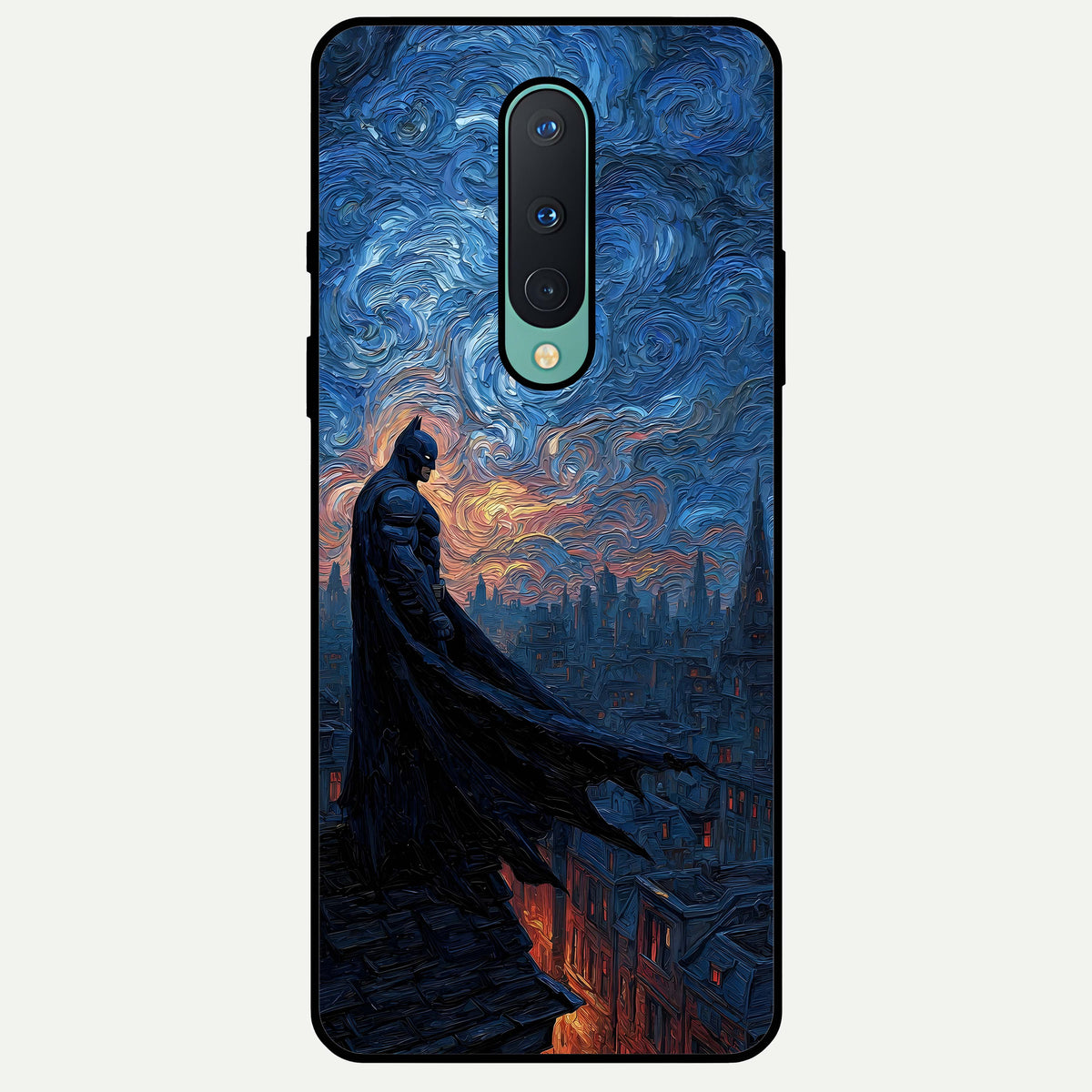  Dark Knight Dusk Glass Case For OnePlus 8 back cover – full design glossy printed glass finish