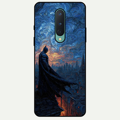  Dark Knight Dusk Glass Case For OnePlus 8 back cover – full design glossy printed glass finish