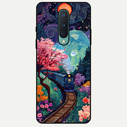  Digital Art Glass Case For OnePlus 8 back cover – full design glossy printed glass finish