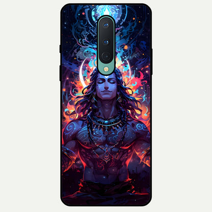  Divine Fire Shiv Glass Case For OnePlus 8 back cover – full design glossy printed glass finish