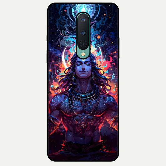  Divine Fire Shiv Glass Case For OnePlus 8 back cover – full design glossy printed glass finish
