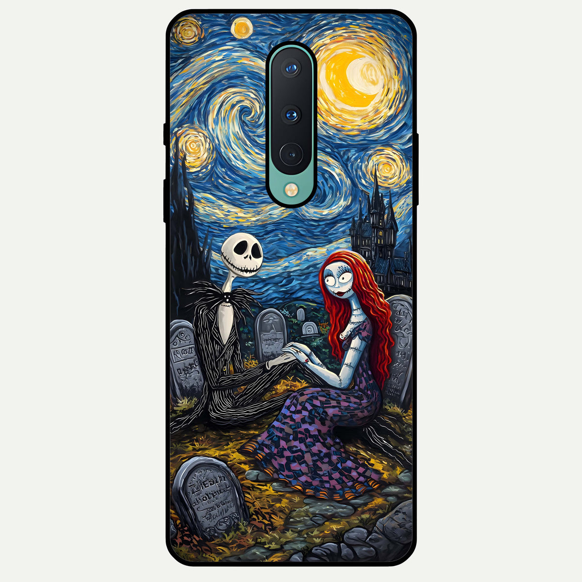  Eternal Night Love Glass Case For OnePlus 8 back cover – full design glossy printed glass finish