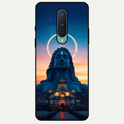  Eternal Shiva Aura Glass Case For OnePlus 8 back cover – full design glossy printed glass finish