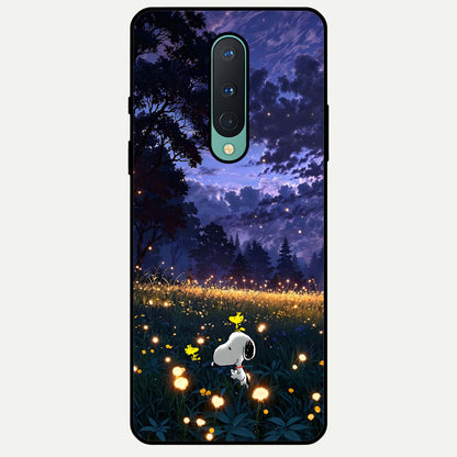  Firefly Meadow Magic Glass Case For OnePlus 8 back cover – full design glossy printed glass finish