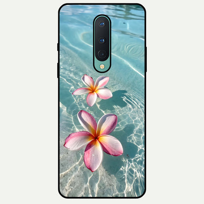  Floating Bloom Bliss Glass Case For OnePlus 8 back cover – full design glossy printed glass finish