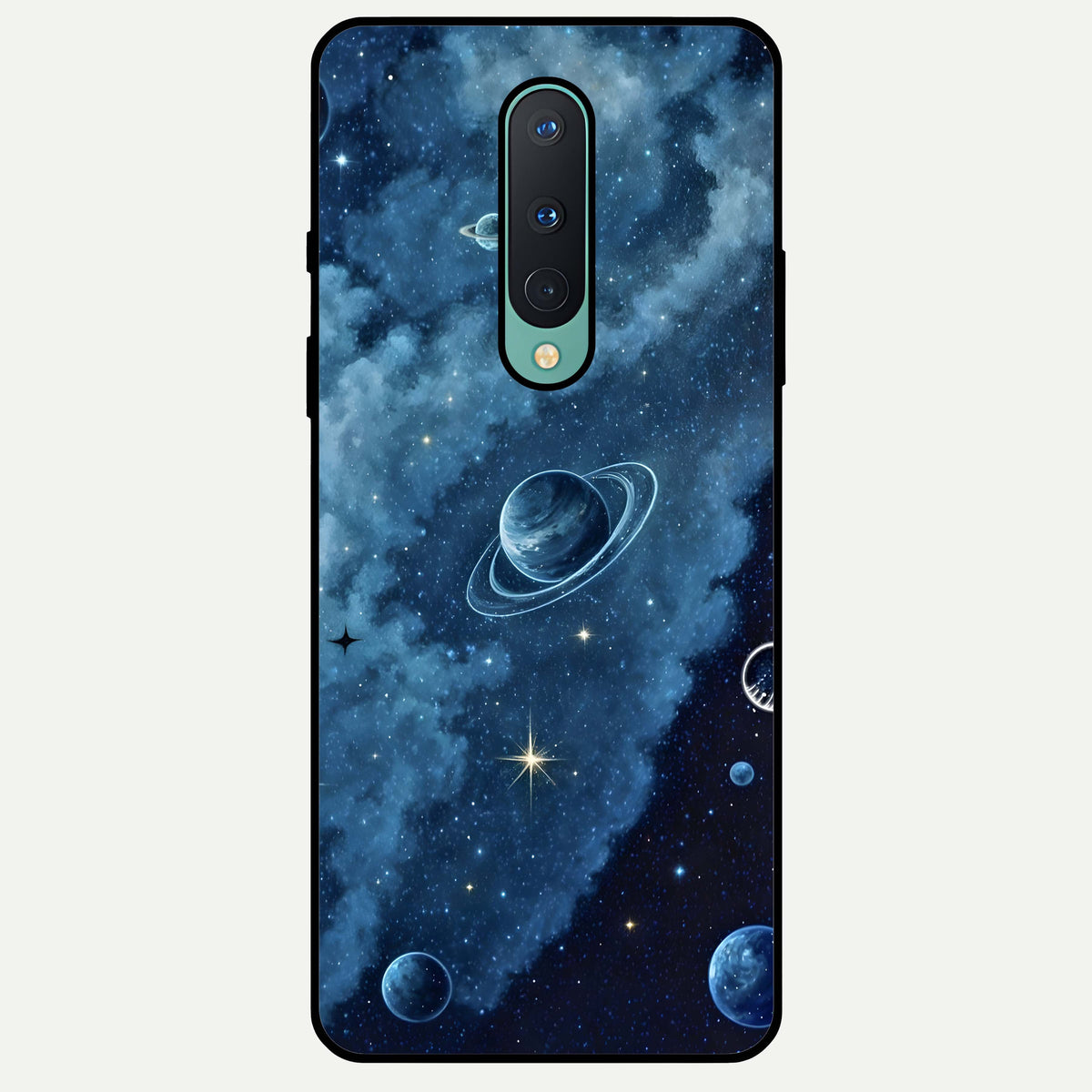  Galaxy Dream Space Glass Case For OnePlus 8 back cover – full design glossy printed glass finish