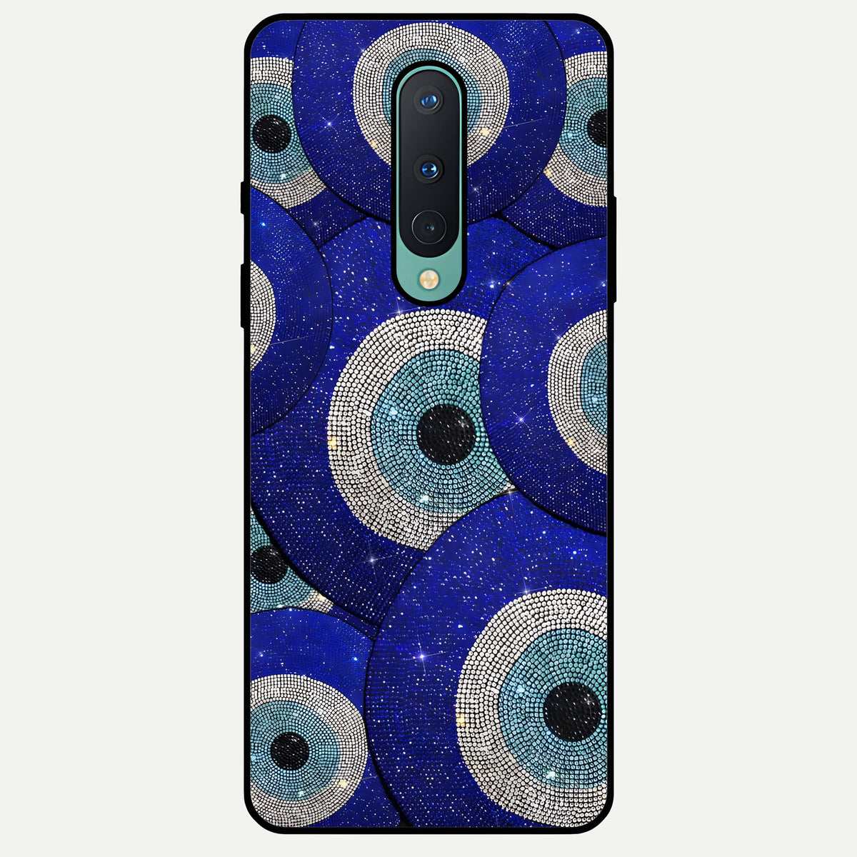  Galaxy Eye Flow Glass Case For OnePlus 8 back cover – full design glossy printed glass finish